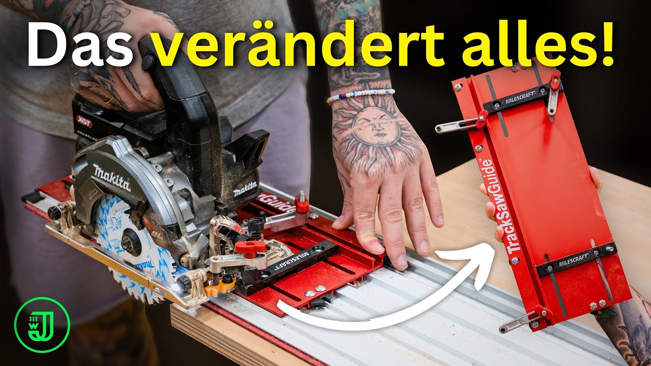 SO wird jede GÜNSTIGE HANDKREISSÄGE zur PROFI TAUCHKREISSÄGE mit Führungsschiene! 🤩 | Jonas Winkler