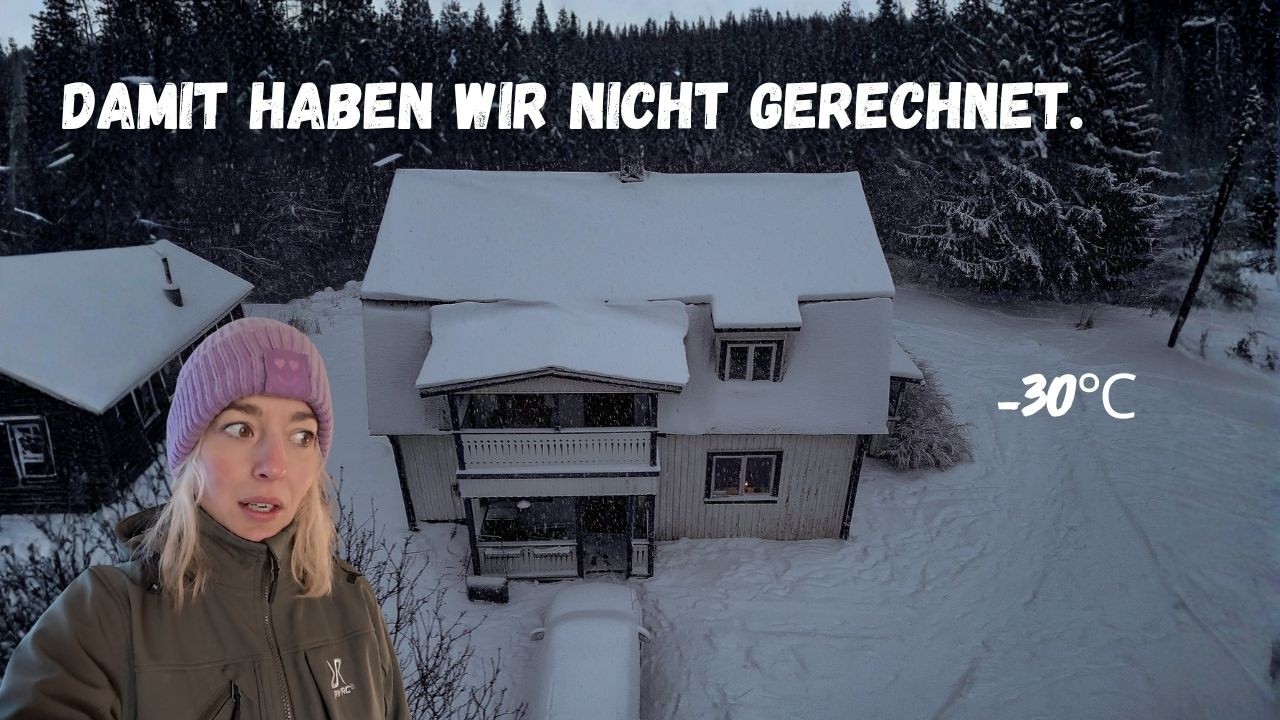 Ausgerechnet jetzt. 😱 Leben im Schwedenhaus bei -30⁰C