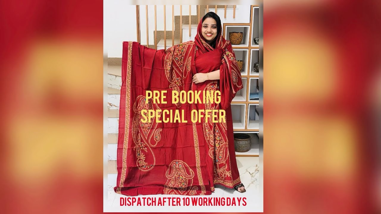 PRE BOOKING STARTED…PRICE:990…FREE SHIPPING…UNSTITCHED SUITS…NO RETURN…KOODU…FOR BOOKING:6282154708…