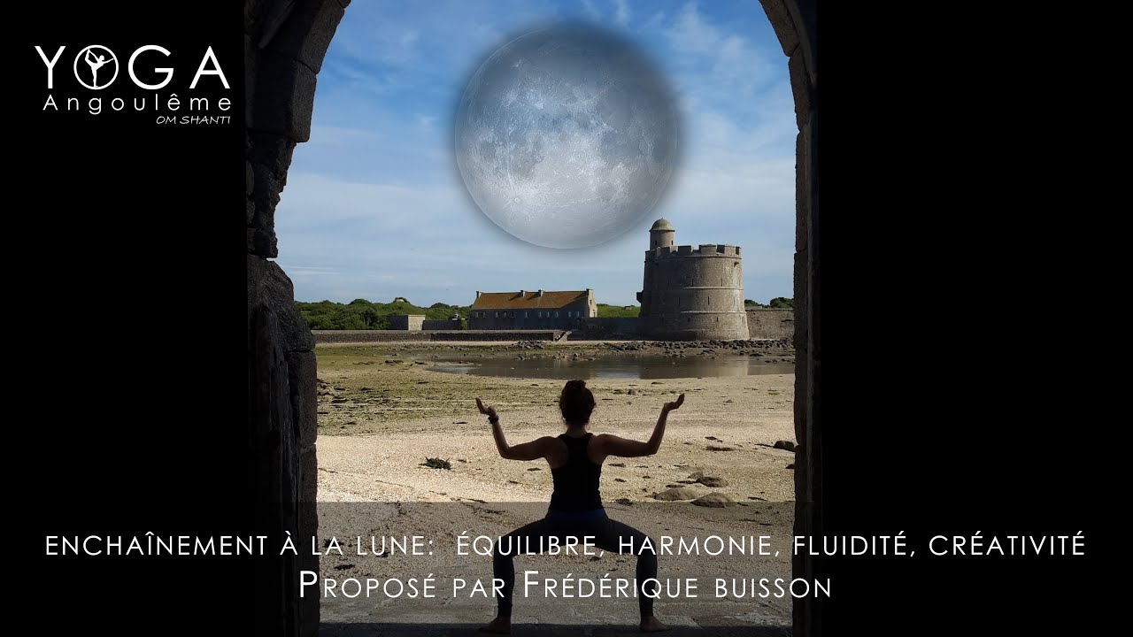 Yoga enchaînement à la lune.