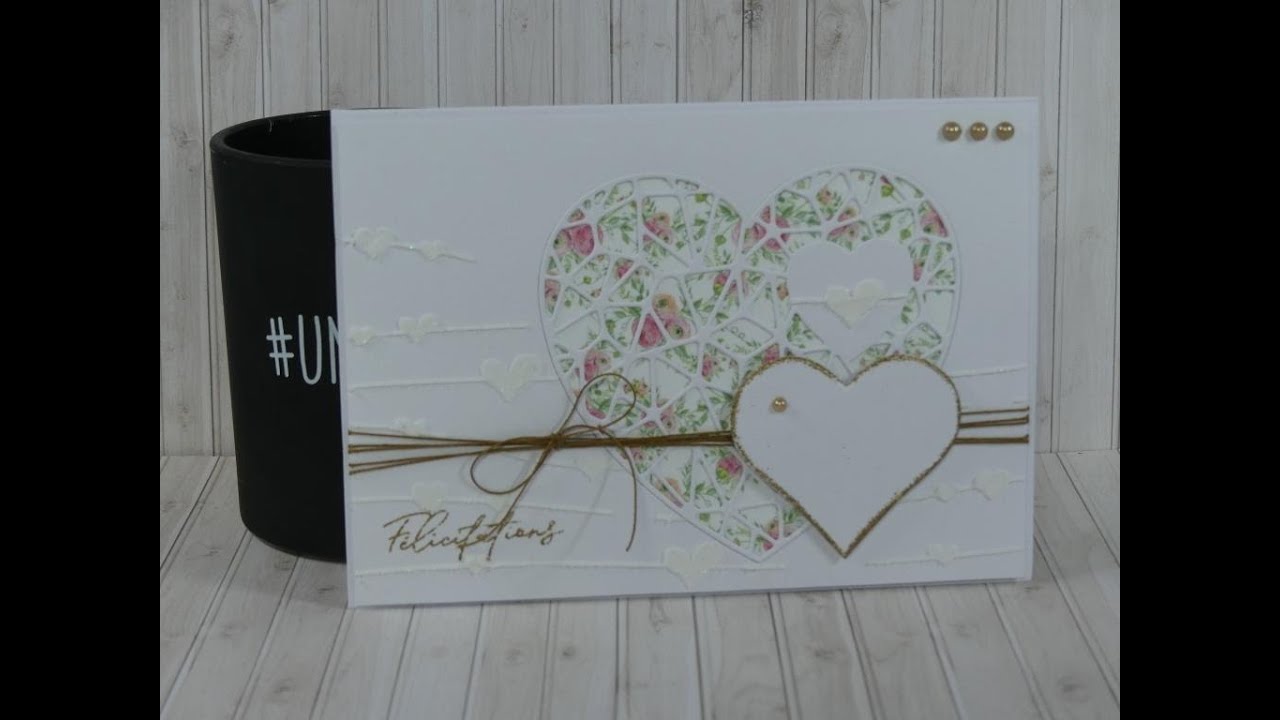 [TUTO CARTERIE #72] Carte de mariage pour un effet chic, toute simple à faire !