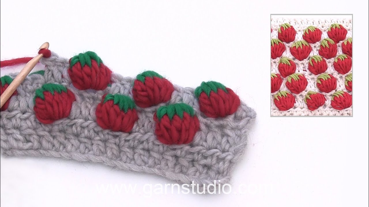How to crochet a strawberry