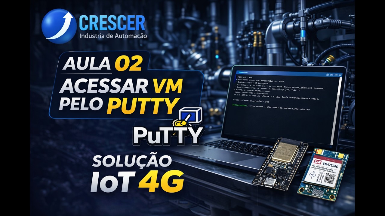 NODE-RED na NUVEM GRATUITA do Oracle | Operando a Máquina Virtual | Solução CRESCER para IoT 4G - 2