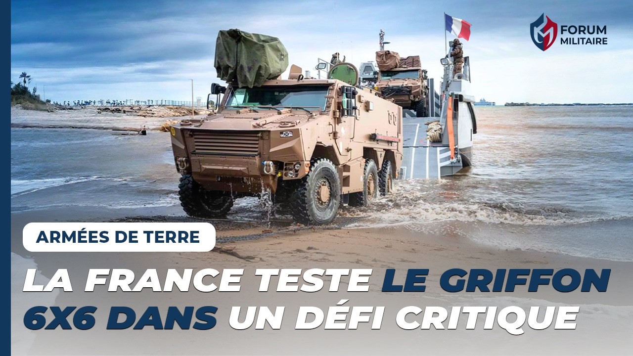 La France teste la capacité du Griffon 6×6 à passer de la mer à la terre