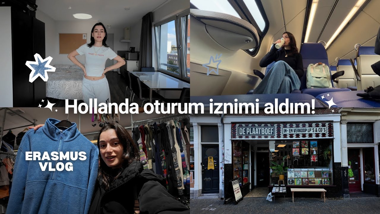 artık hollanda'da oturum iznim var | utrecht gezisi, yemek yaptık, ev vlog | erasmus günlükleri