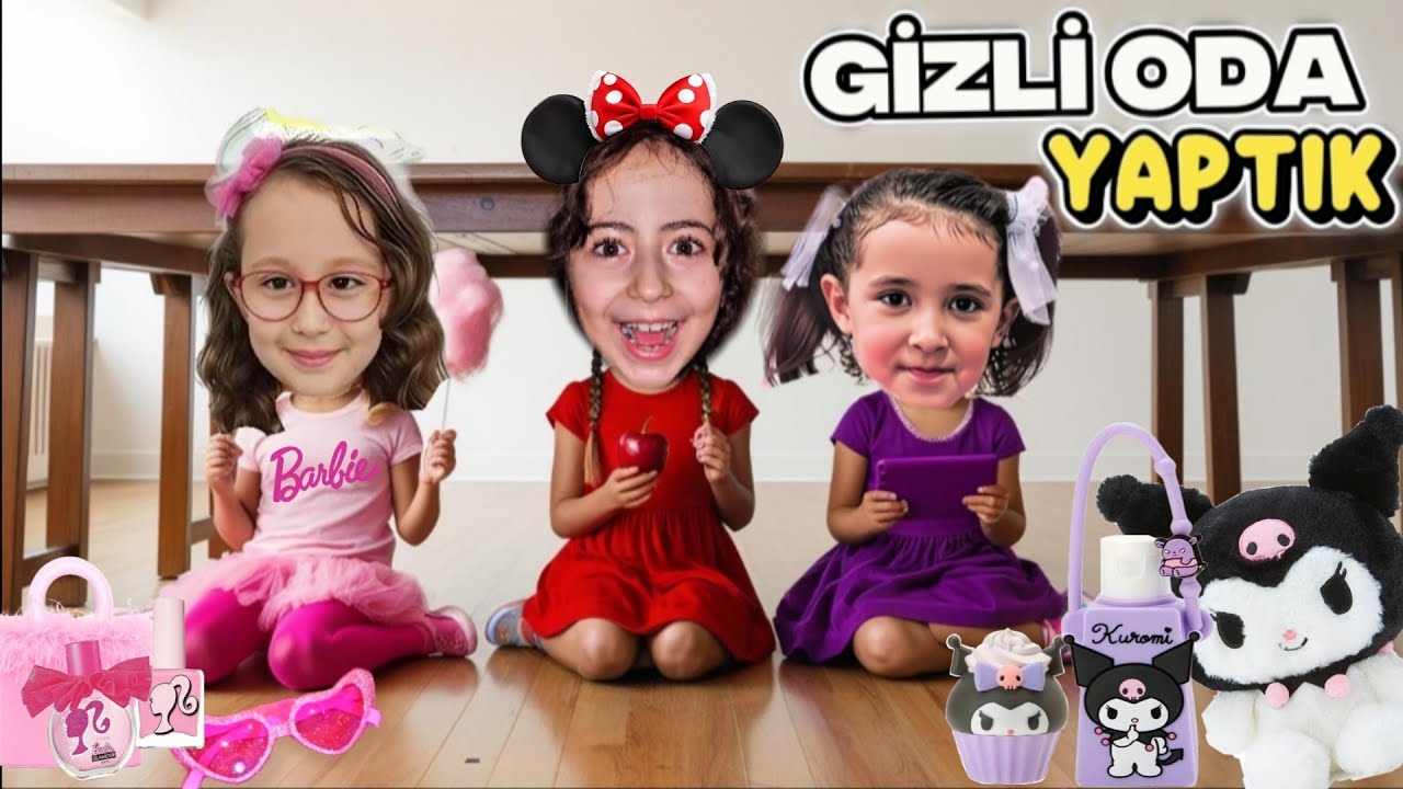 ESMA BAHAR ve BANU ALYA TEK RENK GİZLİ ODA YAPTI ! HERŞEY  BARBIE KUROMİ !