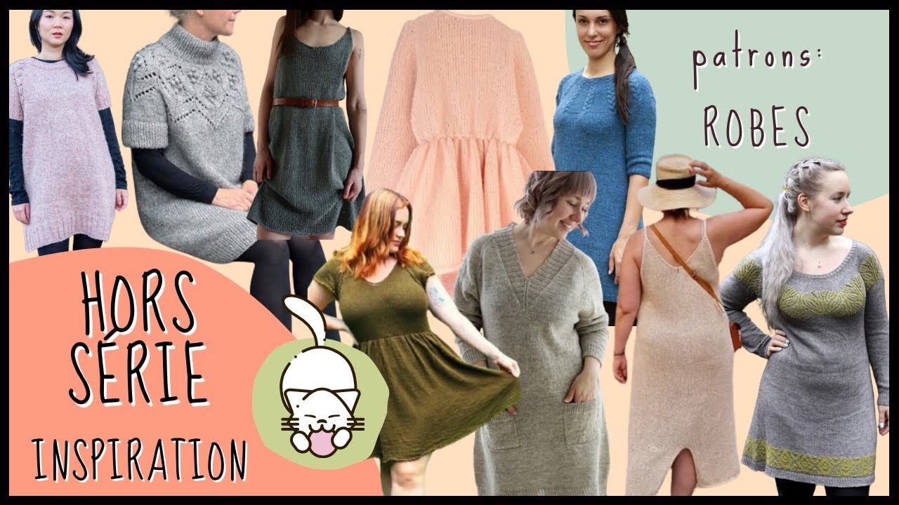 Patrons Tricot: Robes 🧶 HORS SERIE Inspiration