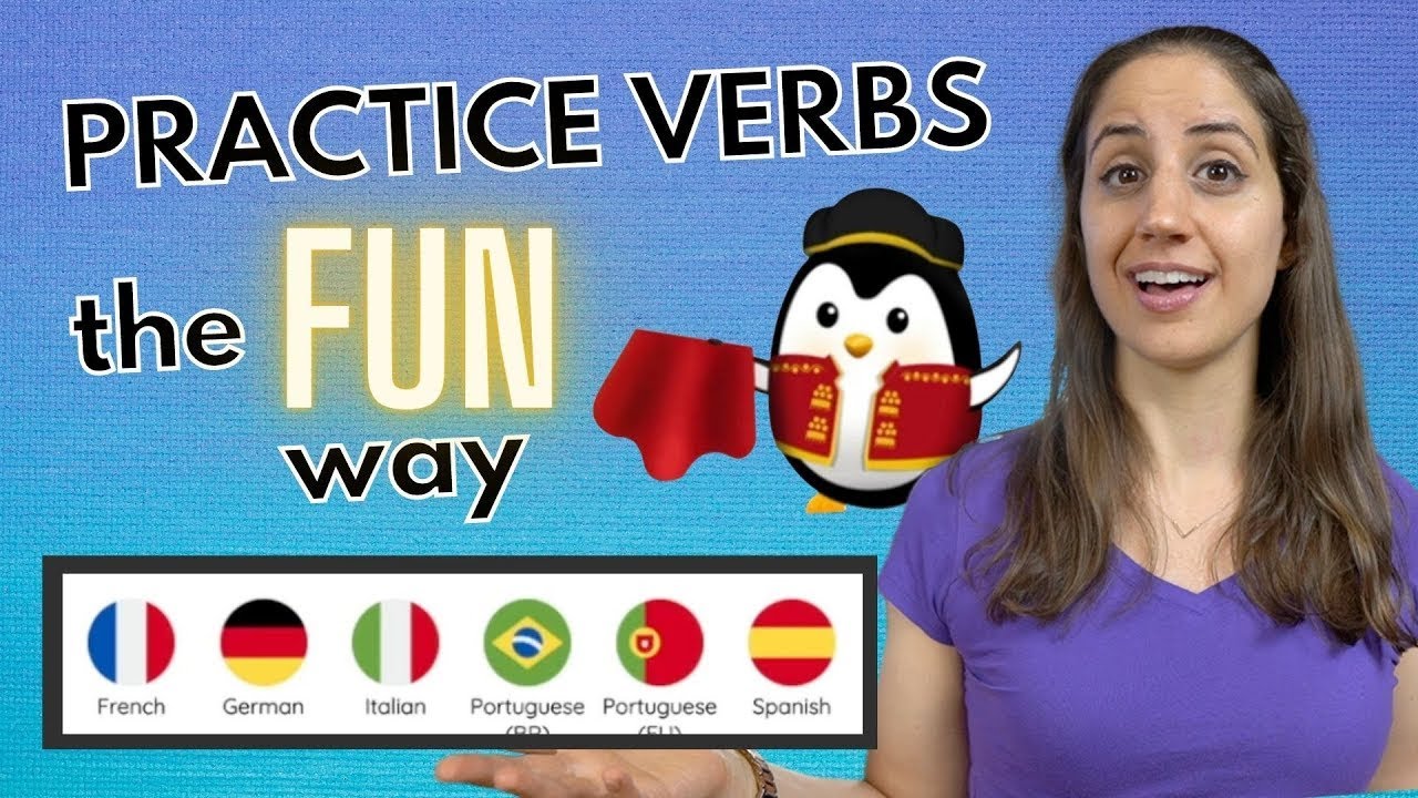The FUN way to practice verb conjugations! (for Spanish, French, Italian, German, Portuguese)