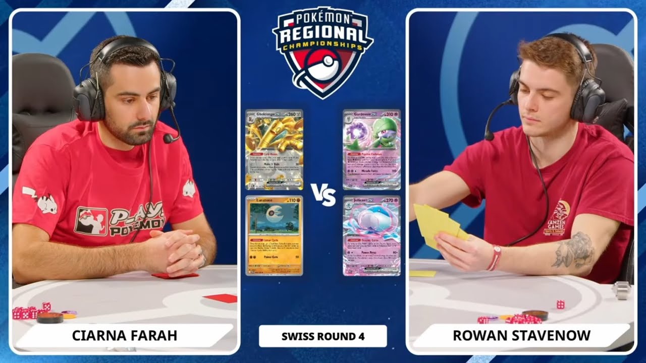 4-й раунд регионального турнира Pokémon TCG в Торонто 2026 года. Голденго Лунатон против Гардевуа...