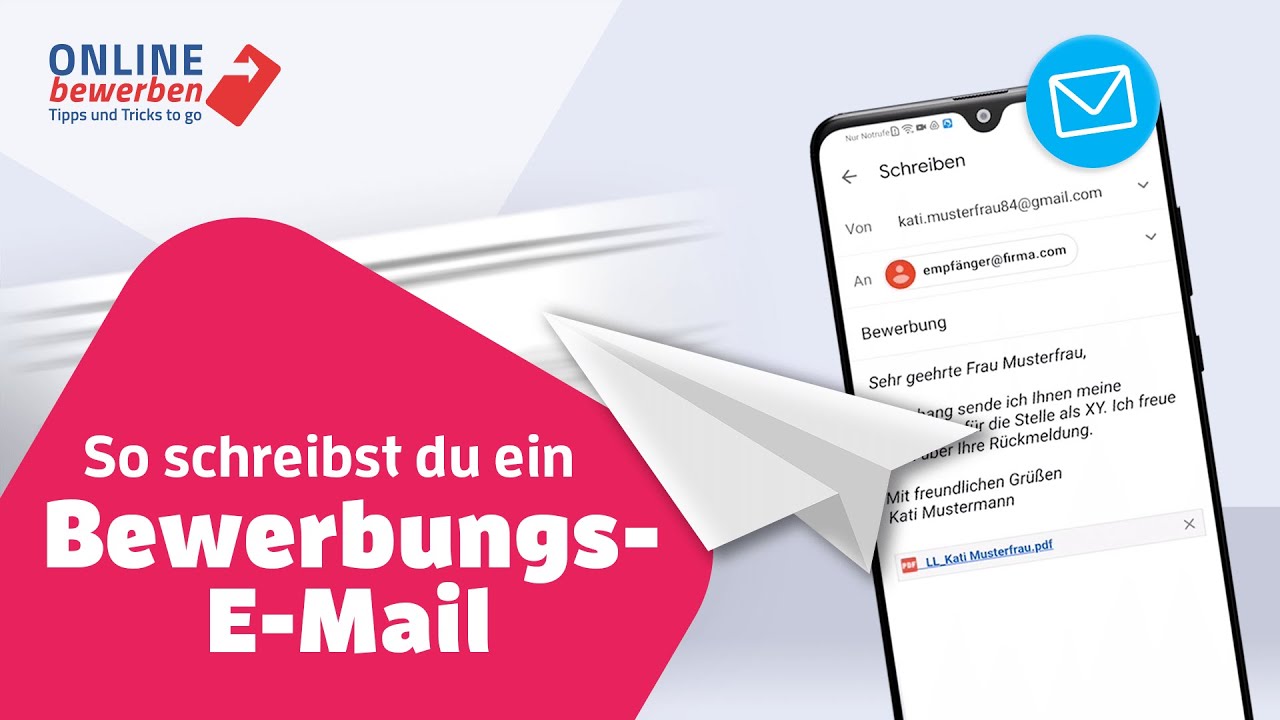 Bewerbungs-E-Mail schreiben am Handy – so machst du es richtig