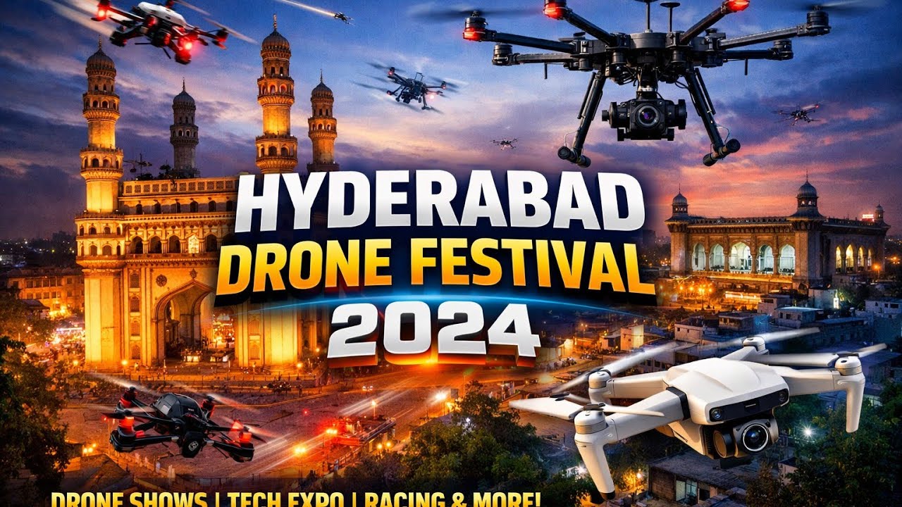 Drone Festival hyderabad 2026 At Gachibowli stadium 🔥 | Drone show Hyderabad #droneshow 