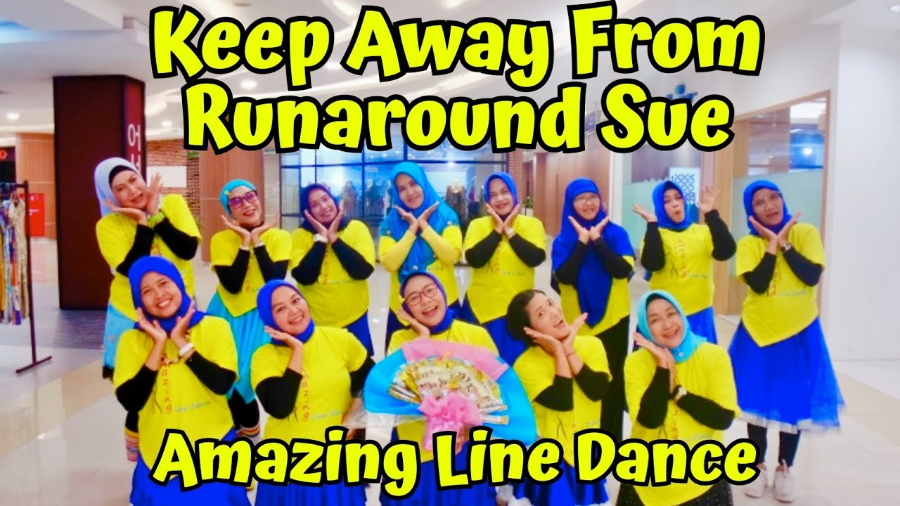 KEEP AWAY FROM RUNAROUND SUE Line Dance | Demo by AMAZING LD CLASS