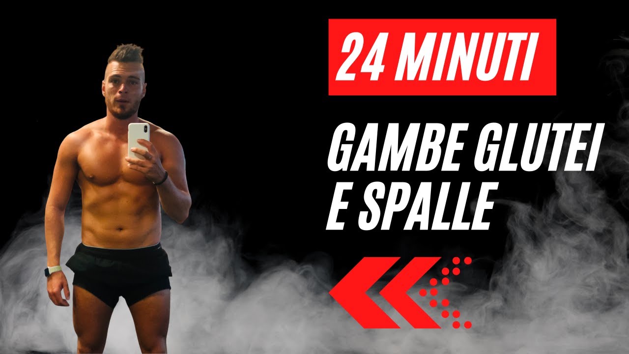 24 MINUTI 🔥 Gambe, Glutei, Addome e Spalle