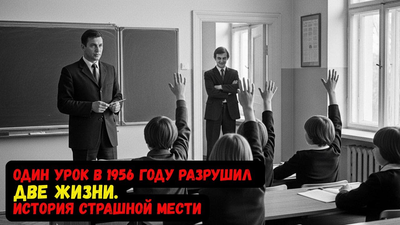 ОДИН УРОК В 1956 ГОДУ РАЗРУШИЛ ДВЕ ЖИЗНИ. ИСТОРИЯ СТРАШНОЙ МЕСТИ.