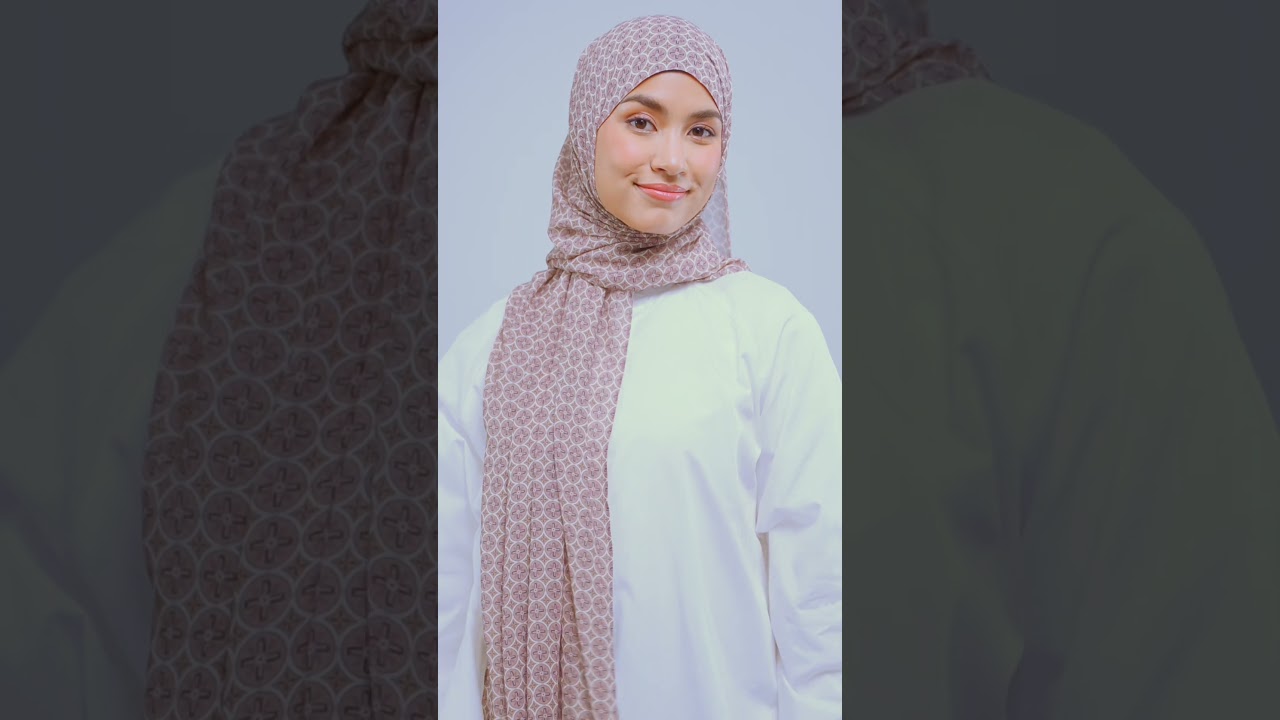 Tutorial for Geometria Sphere Printed Chiffon Scarf in Dawn Mauve