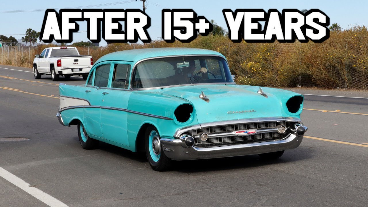 57 Chevy Is Finally Driving On The Road