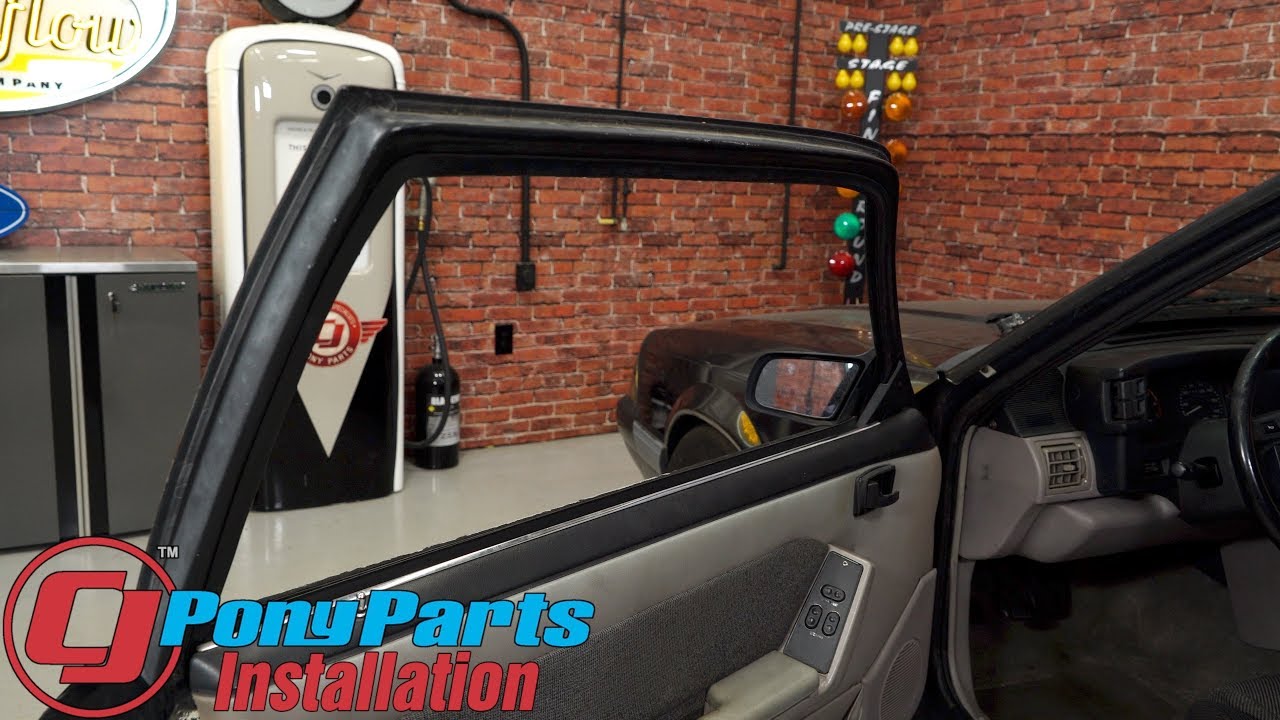 Mustang Door Run Weatherstrip Pair Coupe/Hatchback 1979-1993 Installation