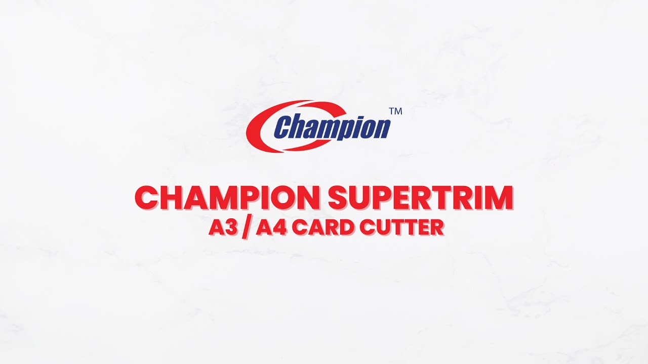 Champion SUPERTRIM: Professional results in every size.