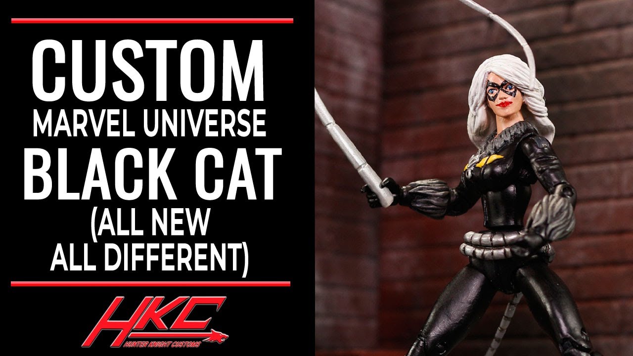 Custom Marvel Universe BLACK CAT All new All different 3.75 inch figure by Hunter Knight Customs