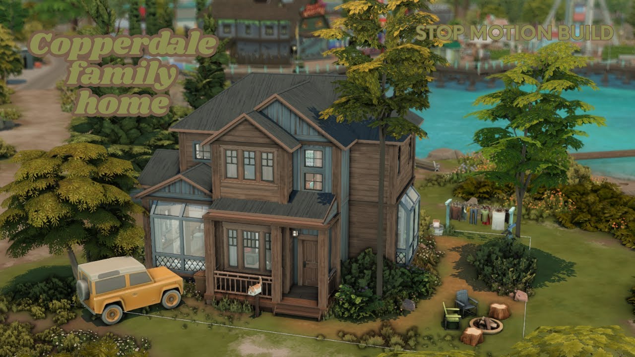 Small Family Home | The Sims 4 | Stop Motion Build