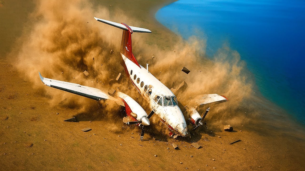 LEGO PLANE CRASHES 20 - Airplane Crash in BRICK RIGS