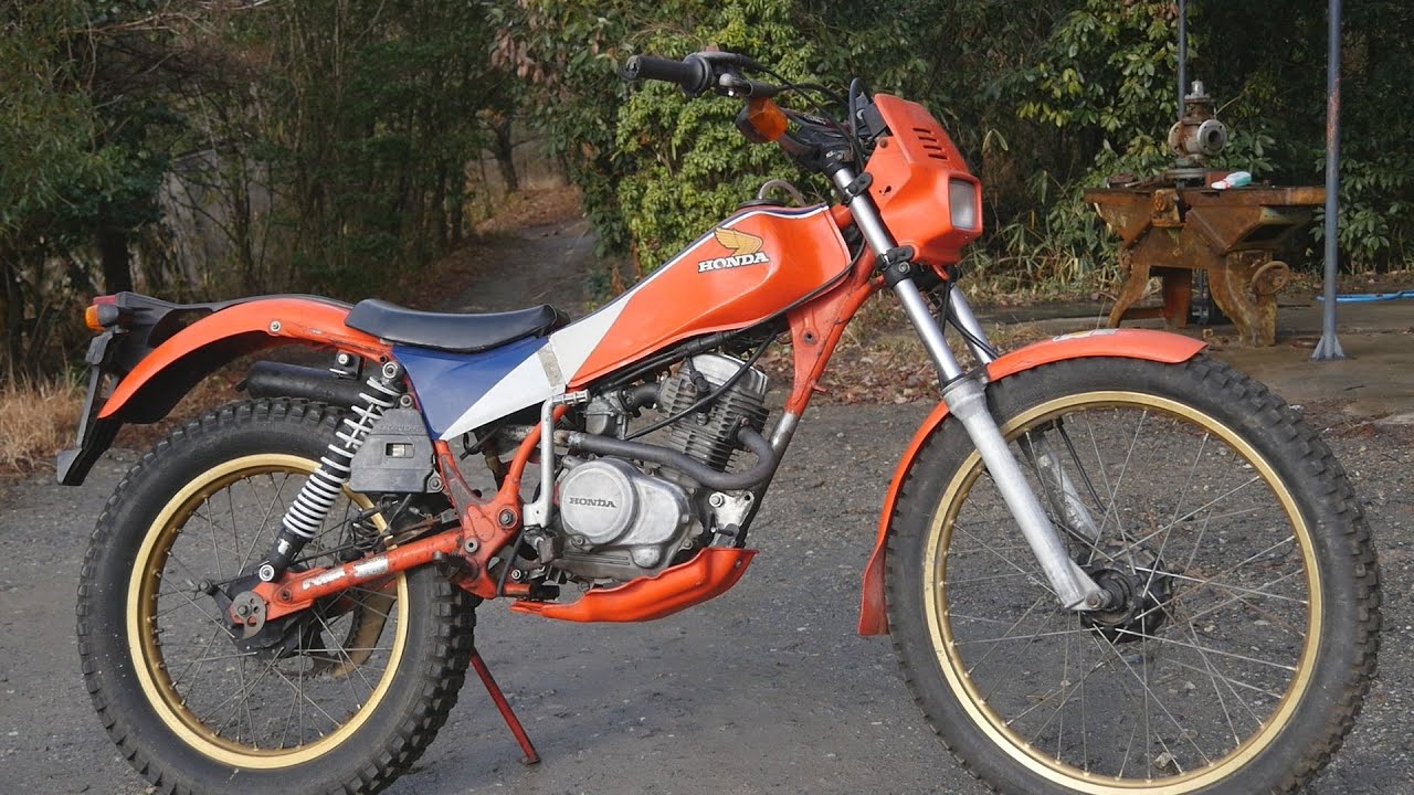 原付トライアルバイクTLM50にエイプのエンジン積んでみた！ 4mini