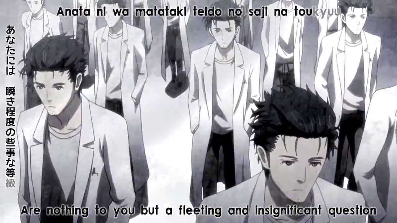 Steins;Gate Anime - Opening 1 (Eng, Jap, Romaji subs)