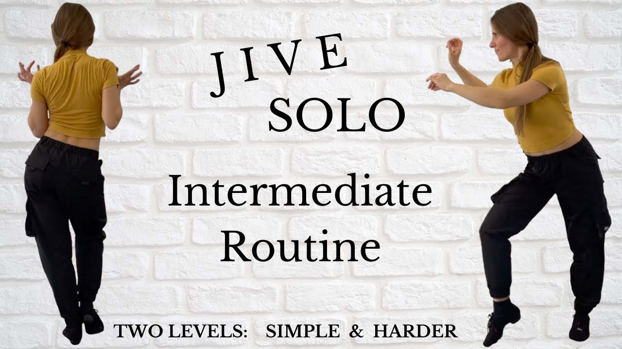 Jive Intermediate Solo Routine | Bronze Jive | Fallaway Throwaway, Mooch, Change of Place, Kicks..