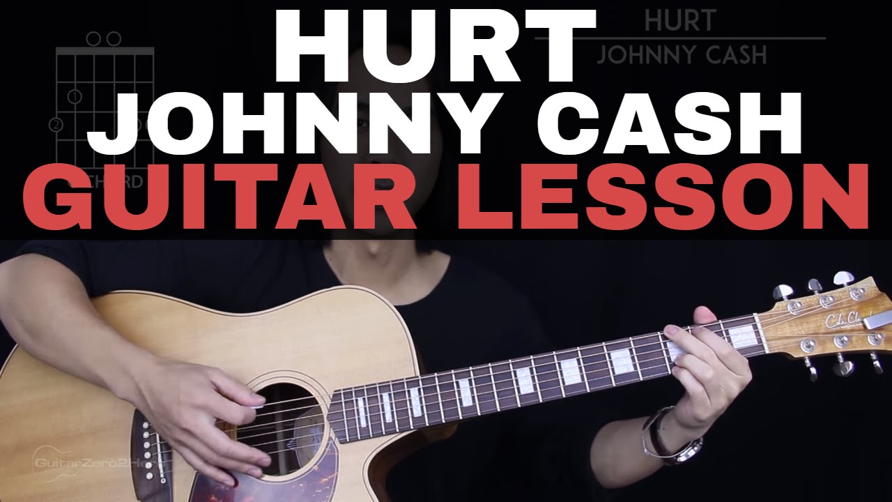 Hurt Guitar Tutorial - Johnny Cash Guitar Lesson 🎸 |Tabs + Easy Chords + Guitar Cover|