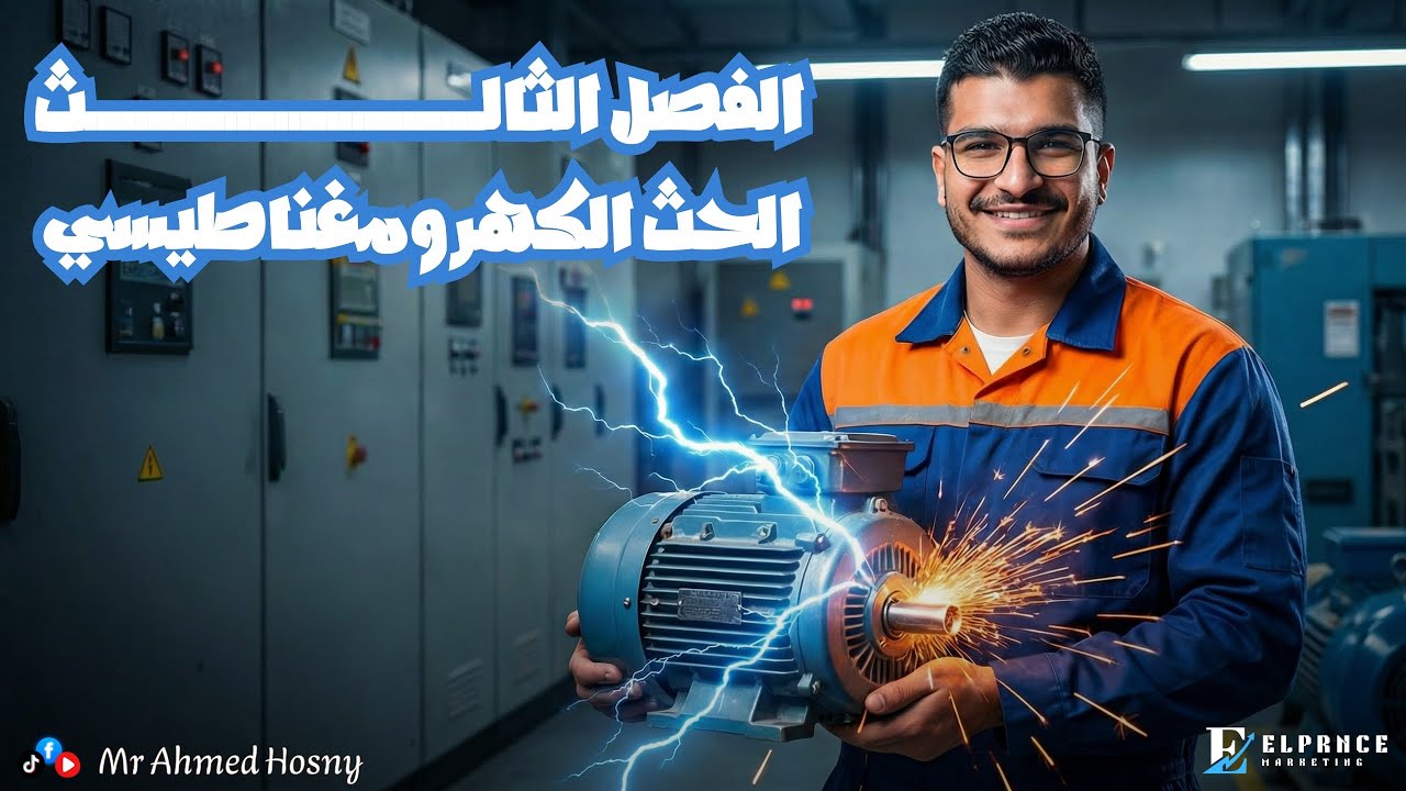 الدرس الاول - الفصل الثالث - الحث الكهرومغناطيسي - الصف الثالث الثانوي