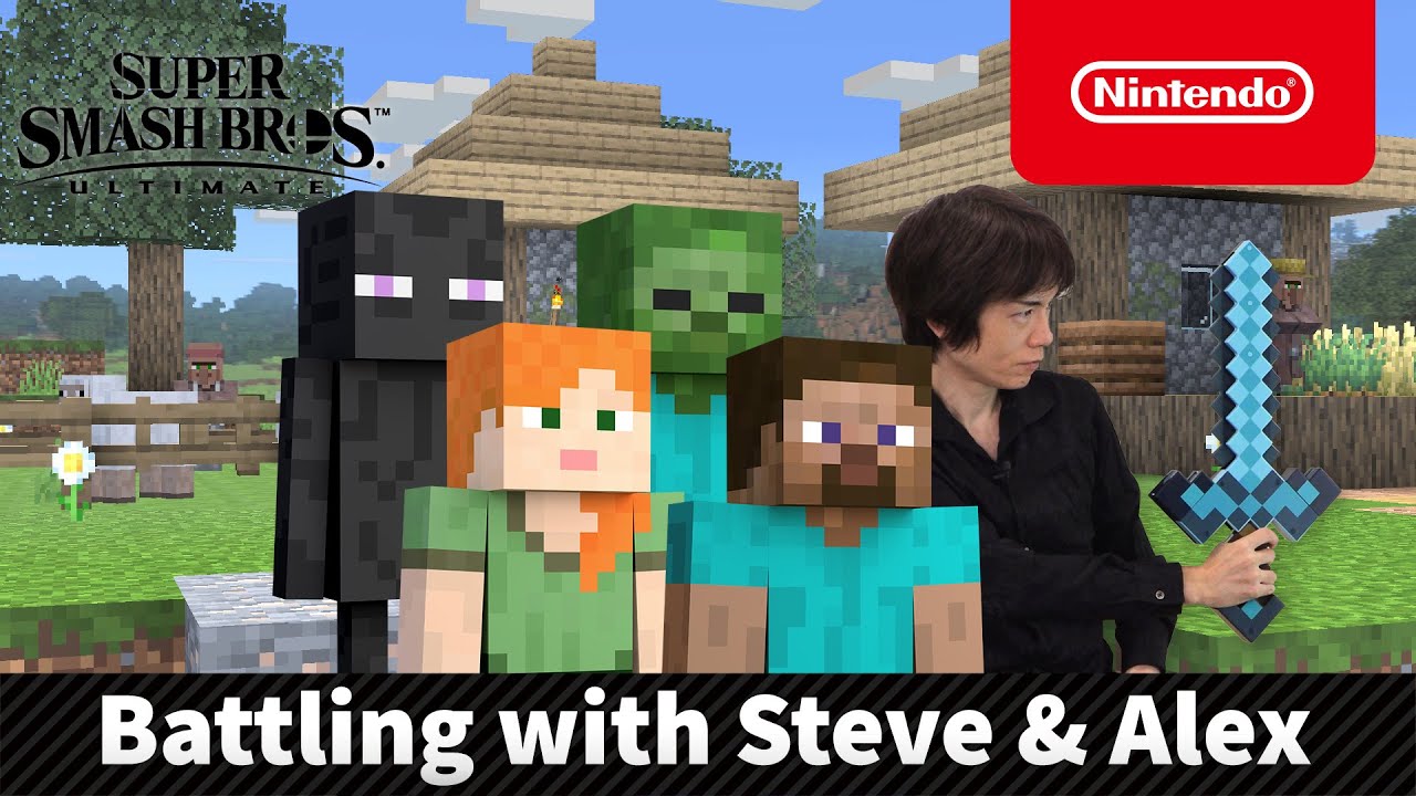 Super Smash Bros. Ultimate – Battling with Steve & Alex (Nintendo Switch)