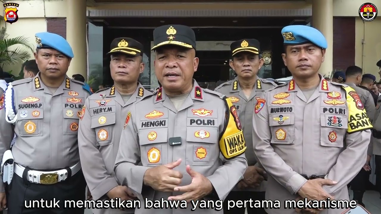 APEL PEMERIKSAAN SENJATA API DAN AMUNISI DI POLDA BANTEN DAN JAJARAN