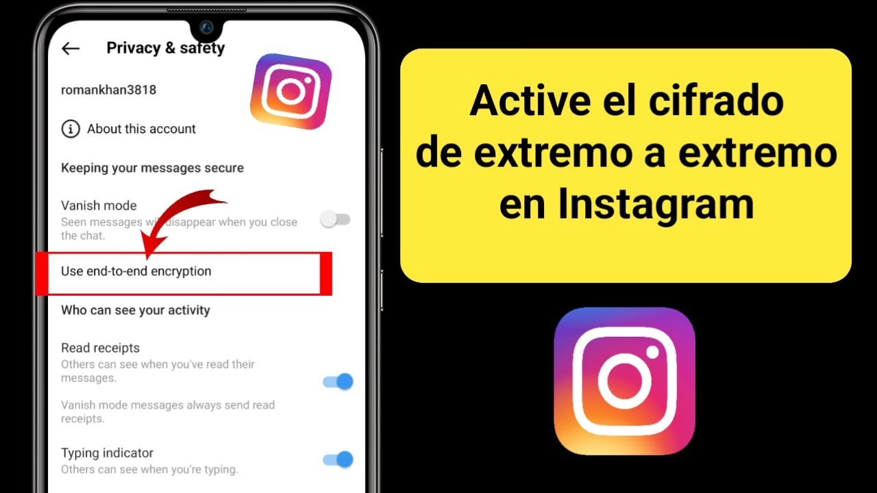 C&oacute;mo activar el cifrado de extremo a extremo en Instagram 2024 | Habilite el cifrado de extremo