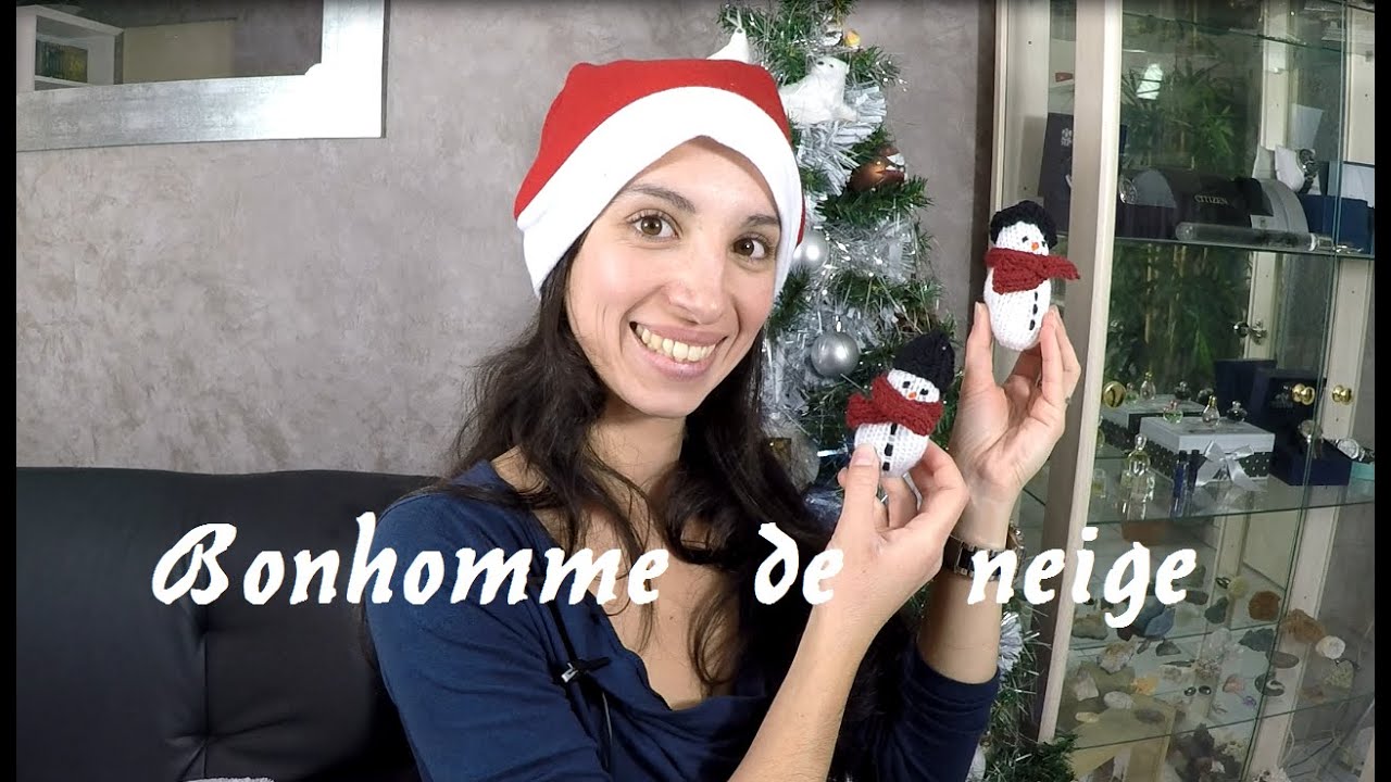 Bonhomme de neige DIY tricoter facile et rapide / Joyeux Noel / Merry Christmas