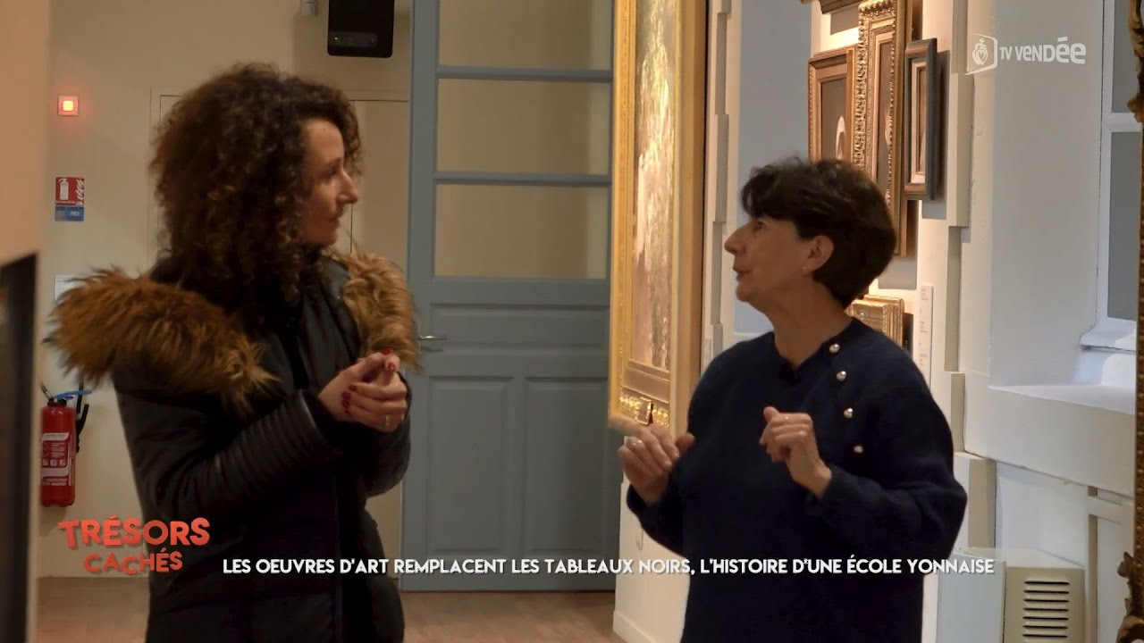 Trésors cachés - Les oeuvres d'art remplacent les tableaux noirs, l'histoire d'une école yonnaise