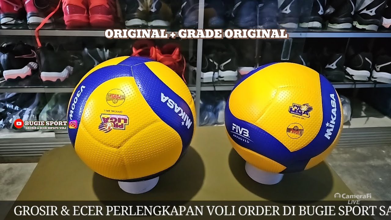 PERBEDAAN BOLA VOLI MIKASA ORIGINAL V300W & V300W GRADE ORIGINAL