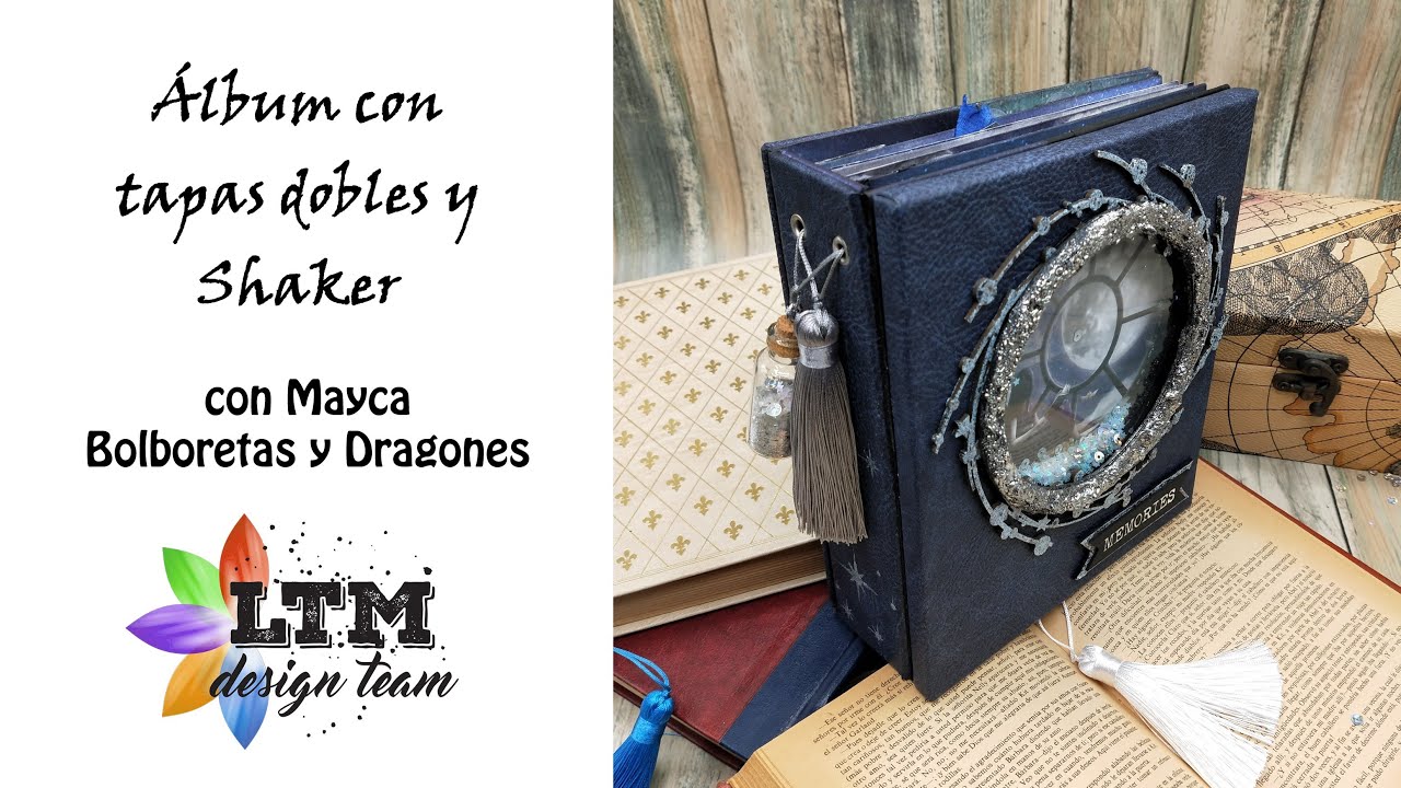 Album con TAPAS DOBLES y shaker con Bolboretas y Dragones