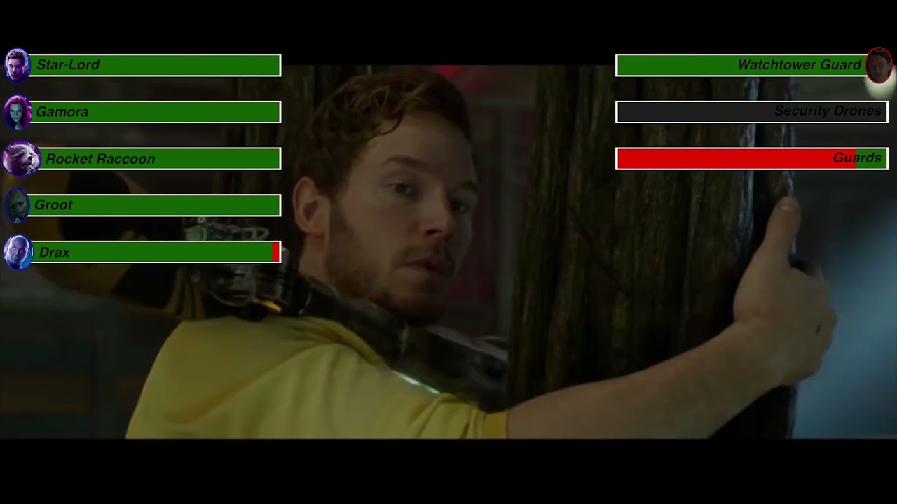 Guardians of the Galaxy (2014) Prison Break with healthbars (Edited By @GabrielD2002)