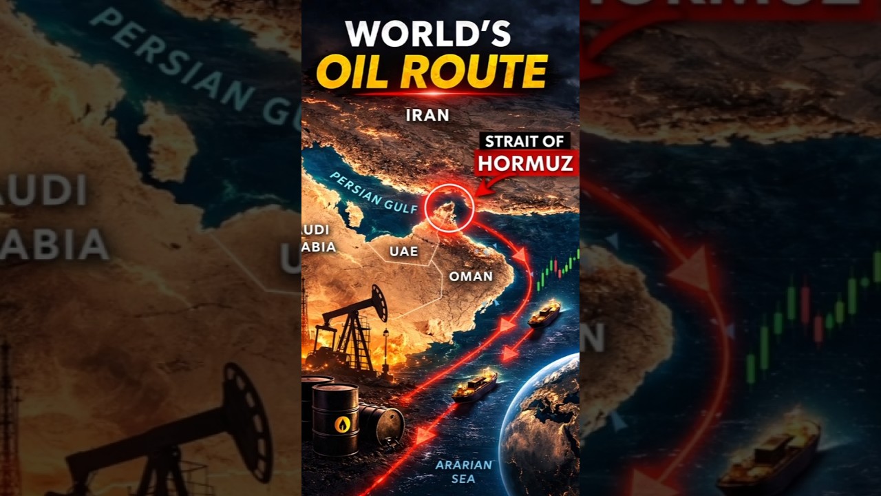 Why This Narrow Strait Controls Global Oil🤔 #StraitOfHormuz   #WorldGeography#GlobalTrade #OilTrade