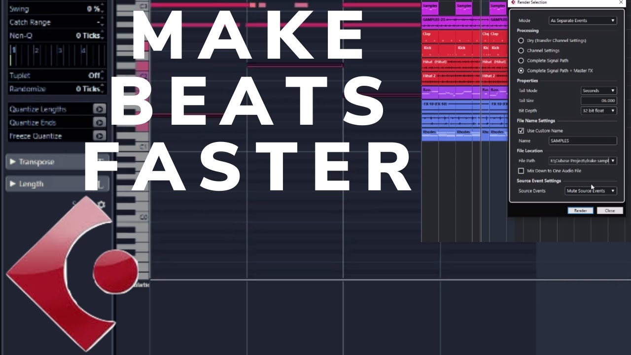 Cubase Pro Tutorial| Make Beat Faster With These 6 Cubase Workflows