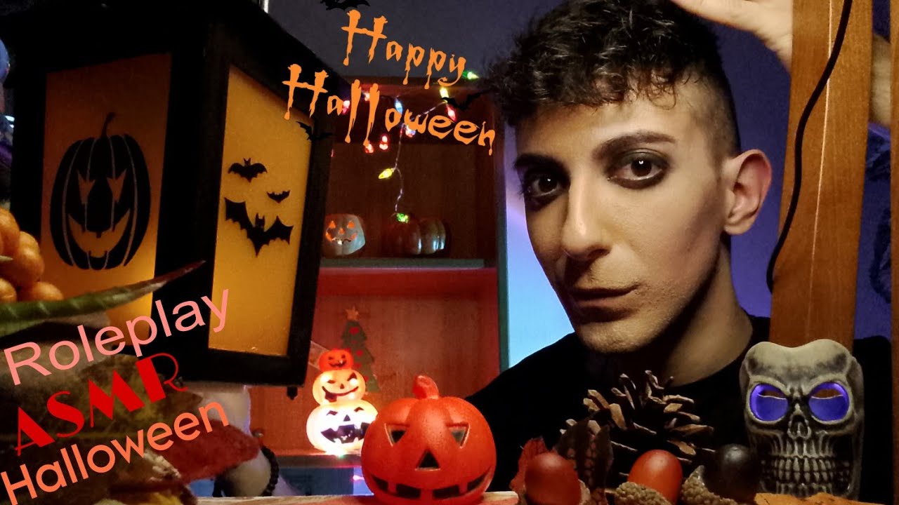 GREEK ASMR/HALLOWEEN ROLEPLAY/Καλώς ήρθες στο Halloween πάρτι 🎃😴💤/Welcome to the Halloween party 🎃😴💤