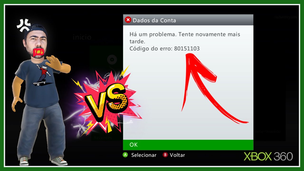 Fixed - Error 80151103 - NAO BAIXA PERFIL NO XBOX 360 - ALGUMAS SOLUÇOES