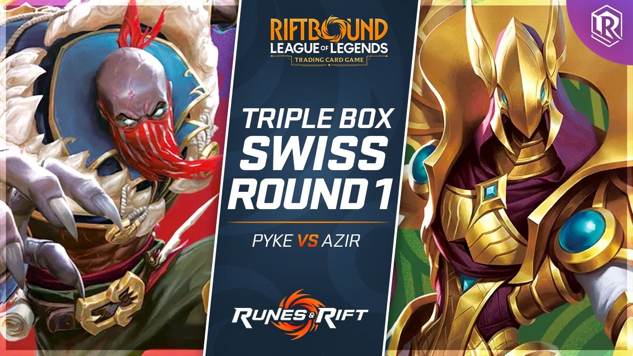 Pyke vs Azir | Triple Win-A-Box Riftbound Unleashed Tournament - Round 1