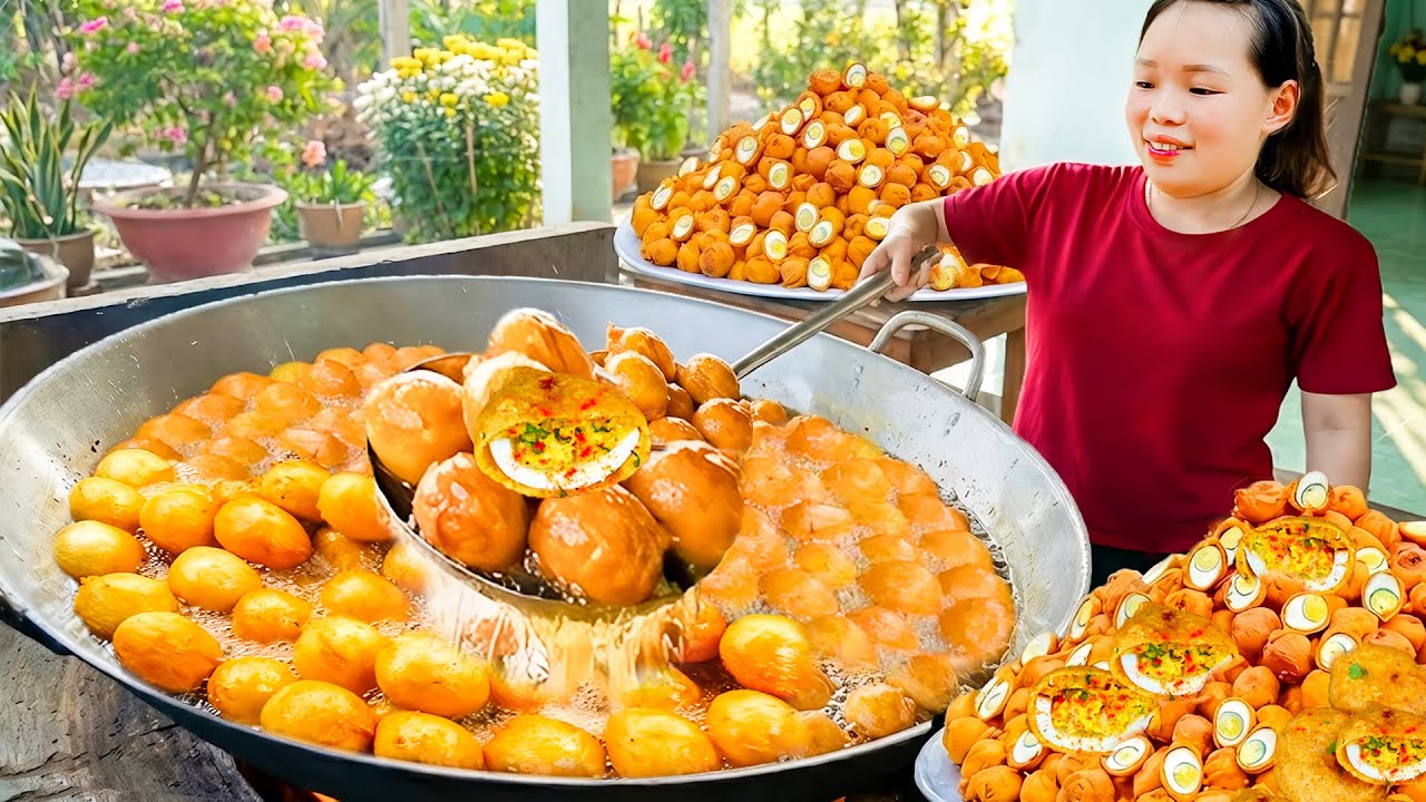 Secret Street Food! Egg Bonda – How to Make Traditional Fried Eggs That Always Sell Out at Market