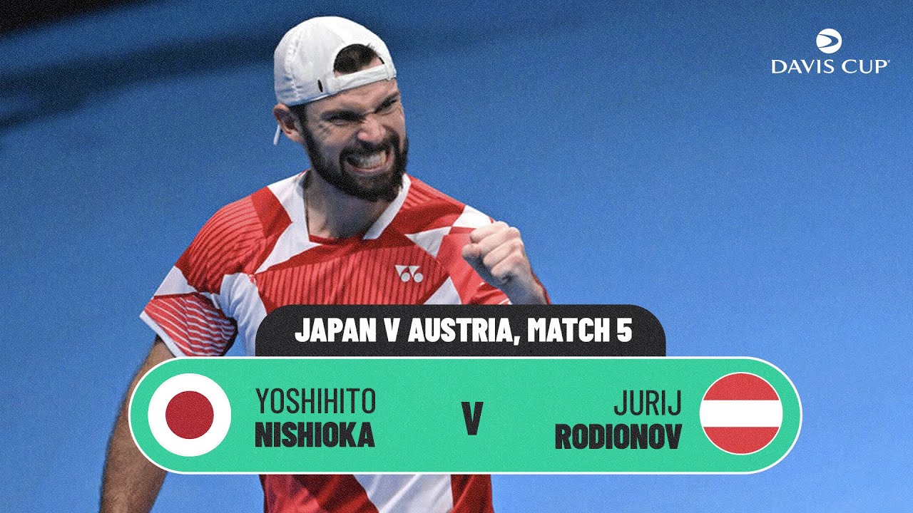 Yoshihito Nishioka v Jurij Rodionov | Japan v Austria | 2026 Davis Cup Qualifiers Match Highlights
