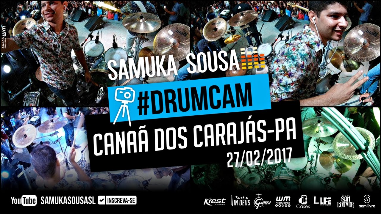 Samuka #DrumCam em Cana&atilde; dos Caraj&aacute;s-PA 27/02/17