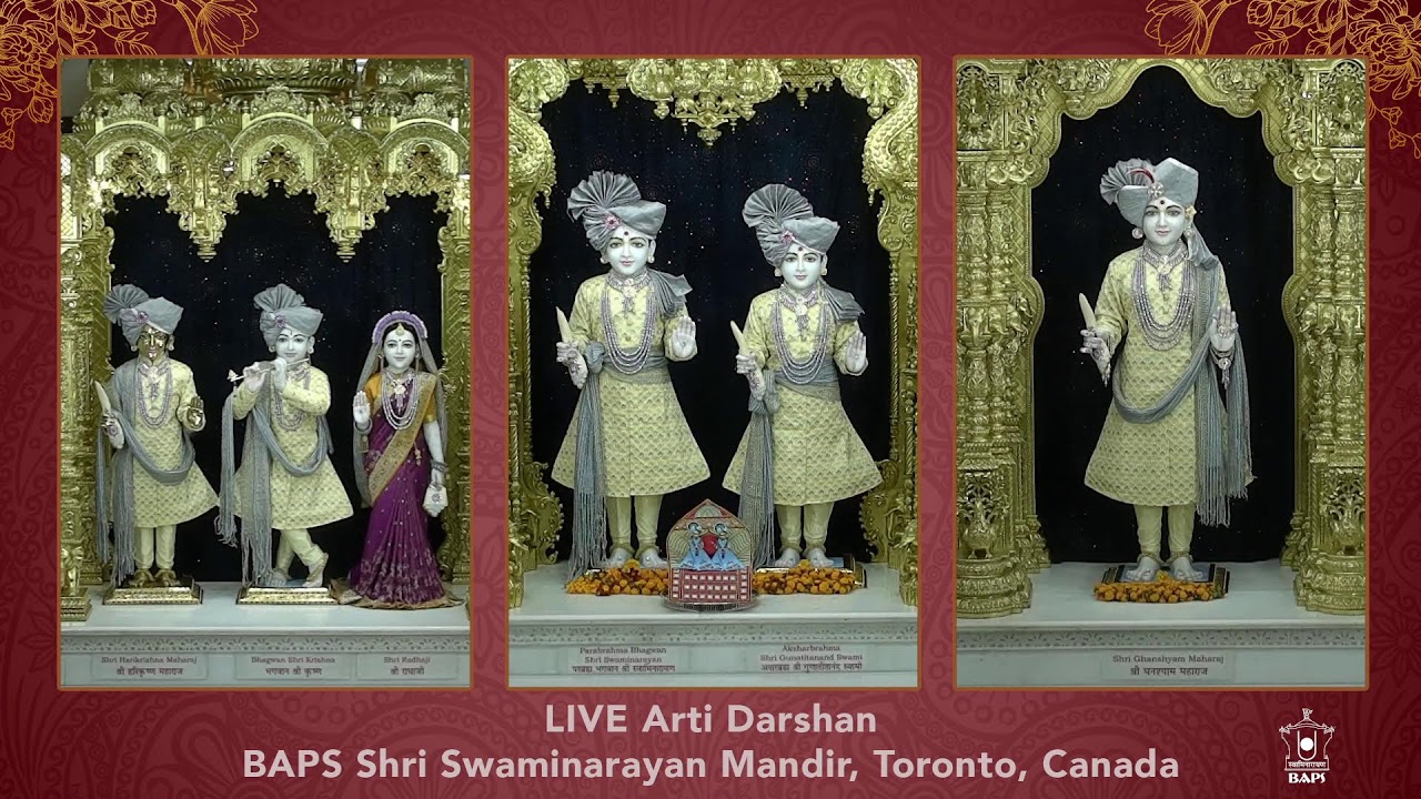 LIVE Sandhya Arti - BAPS Shri Swaminarayan Mandir - Toronto, Canada