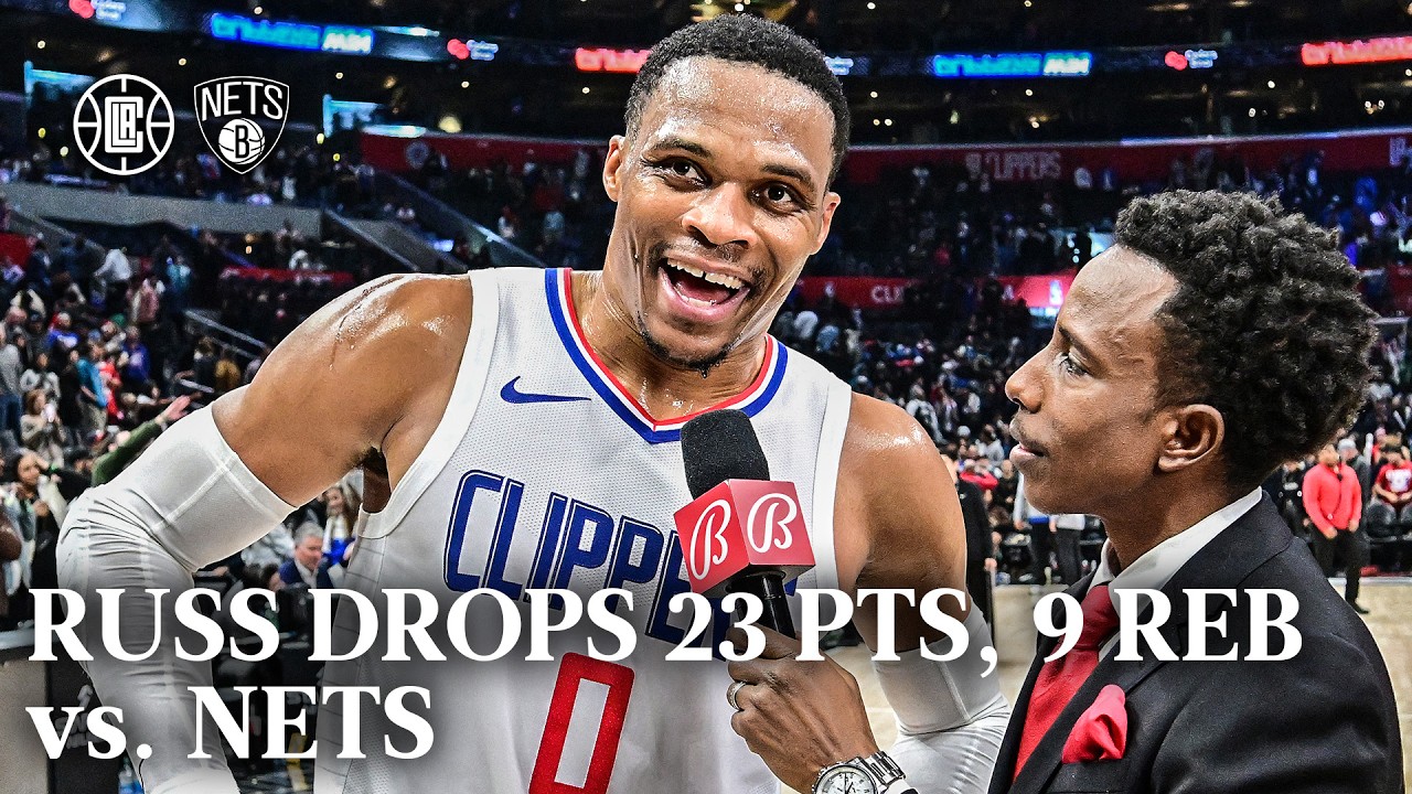 Russell Westbrook 23 PTS, 9 REB vs. Nets Highlights | LA Clippers