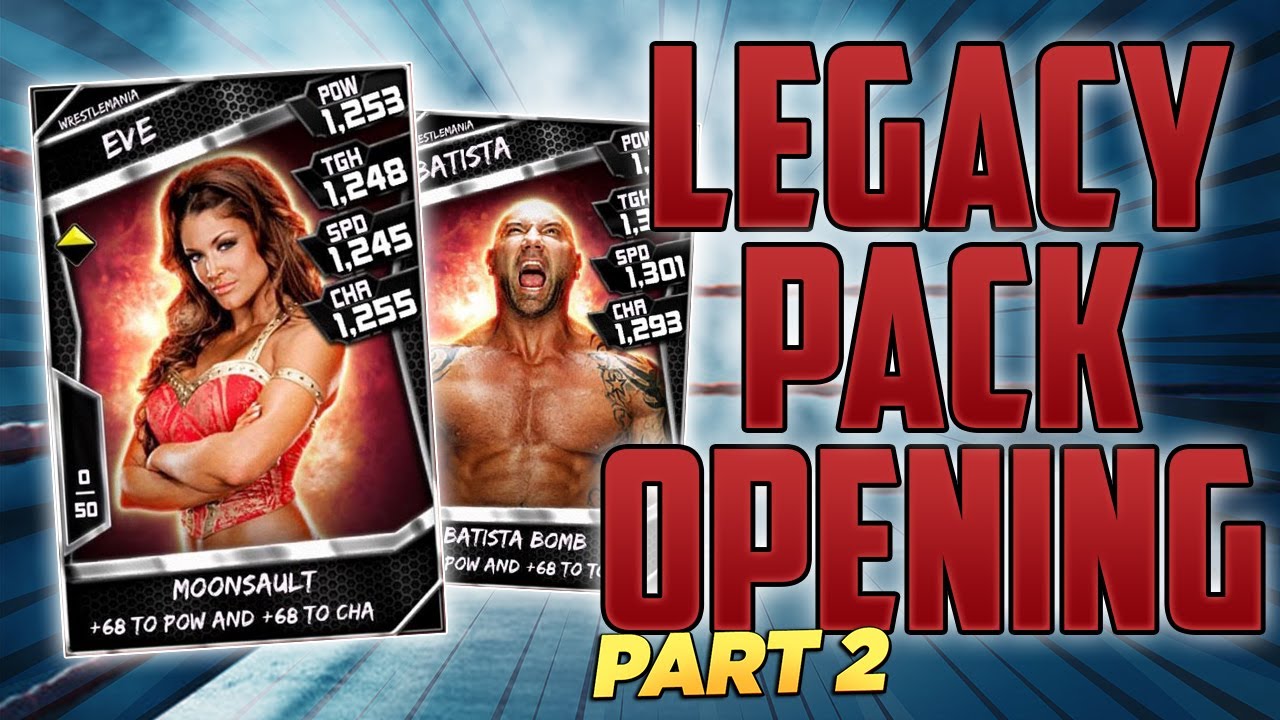 EVEN MORE LEGACY PACKS?! 😏 - HUGE PACK OPENING (Part 2) - WWE SuperCard Season 8!