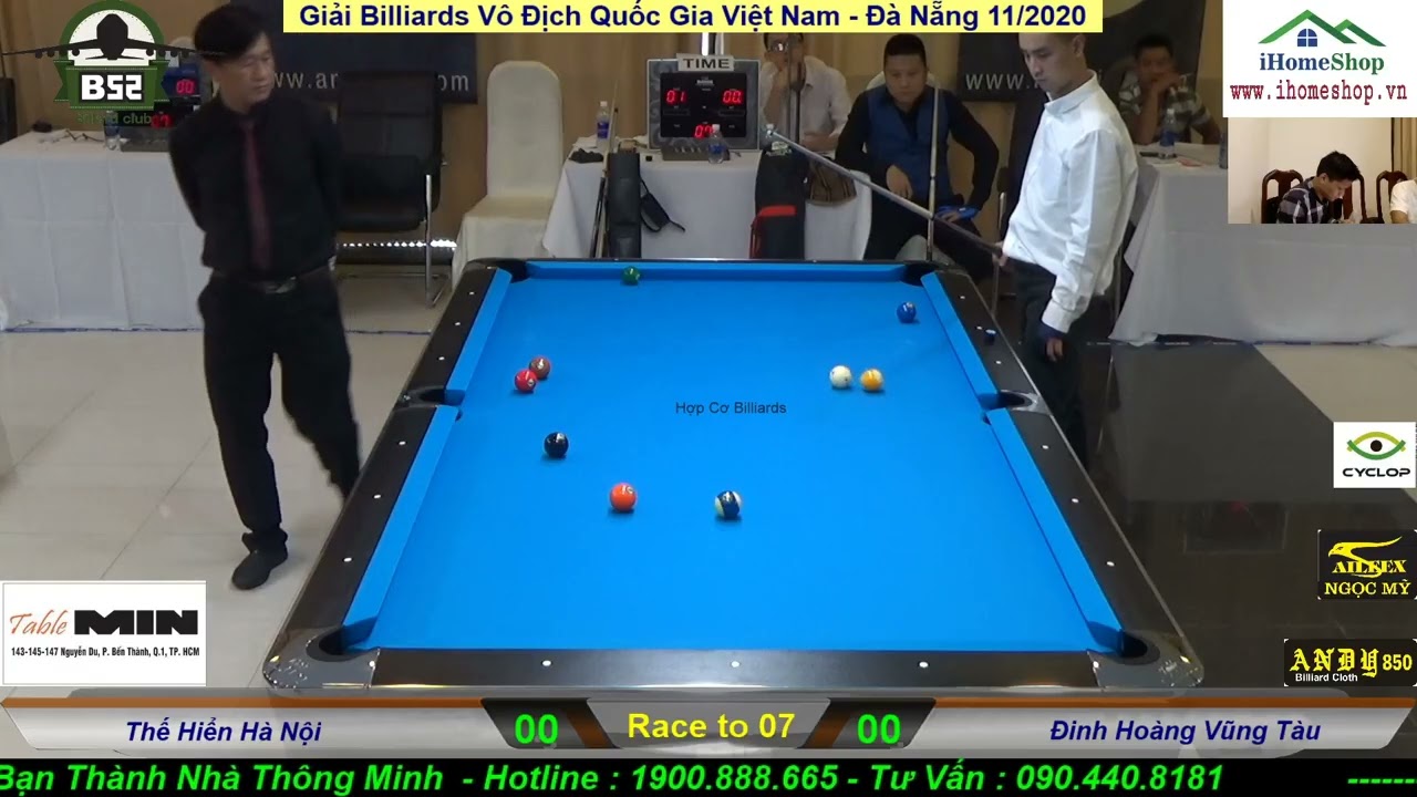 Thế Hiển Hà Nội - Hoàng Vũng Tàu | Vòng 2 Giải VĐQG 2020 | 9 Ball | Hợp Cơ